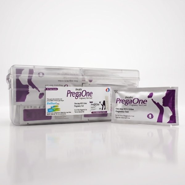 PREGA ONE 50 Test Kit in Plastic Box | Pregnancy Test Kit