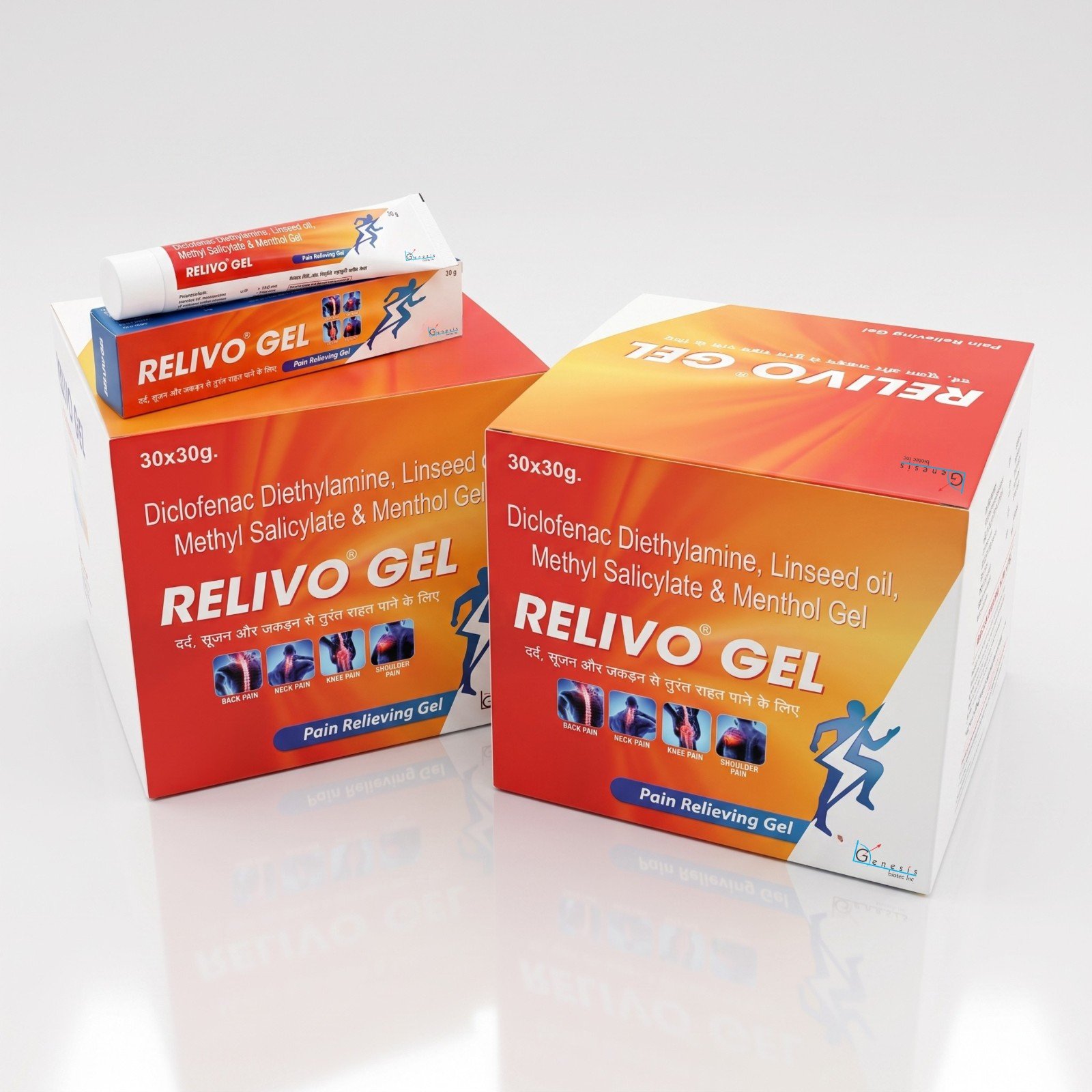 RELIVO Gel 30g | Diclofenac Diethylamine, Menthol & Methyl Salicylate