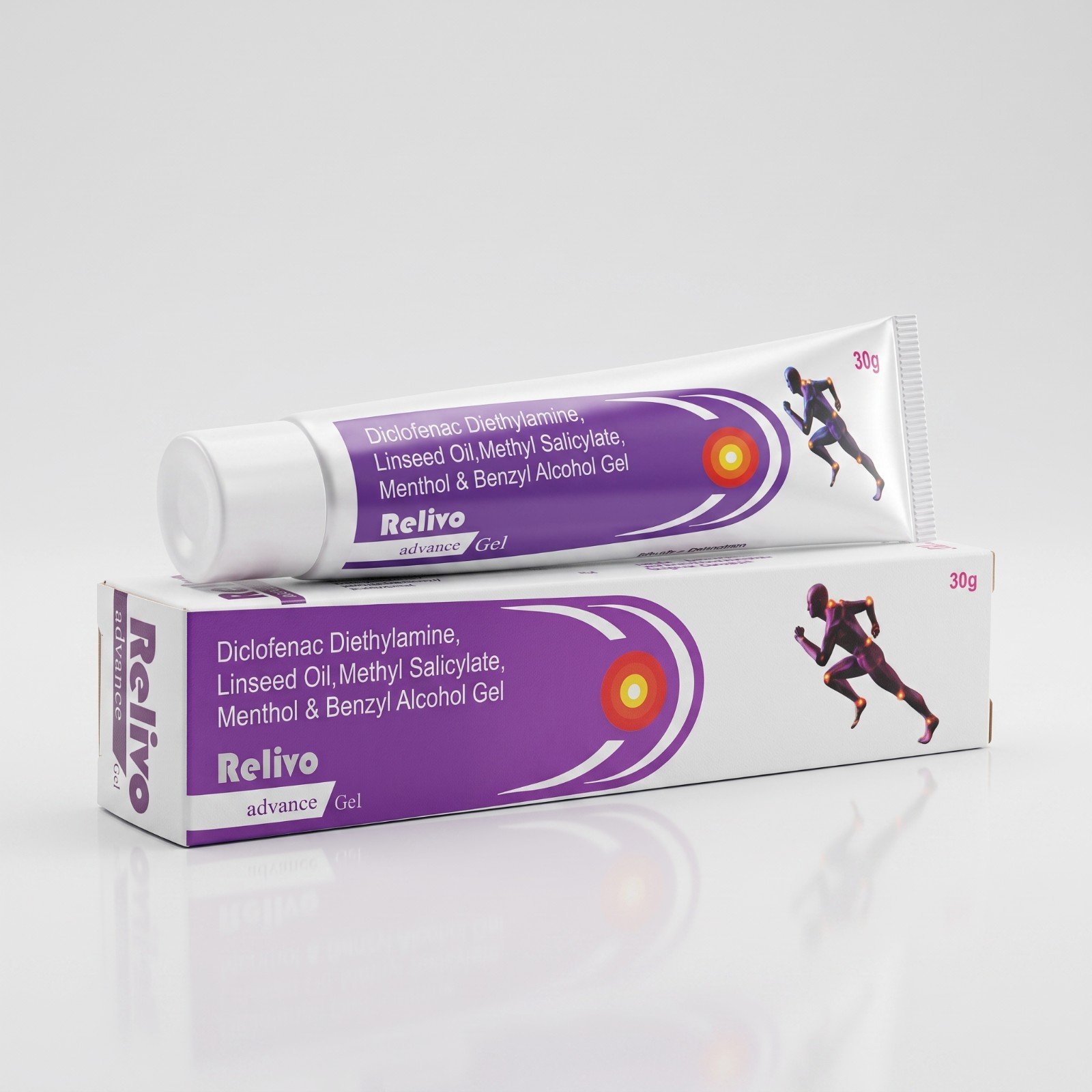 RELIVO ADVANCE Gel | Diclofenac Diethylamine, Menthol & Methyl Salicylate