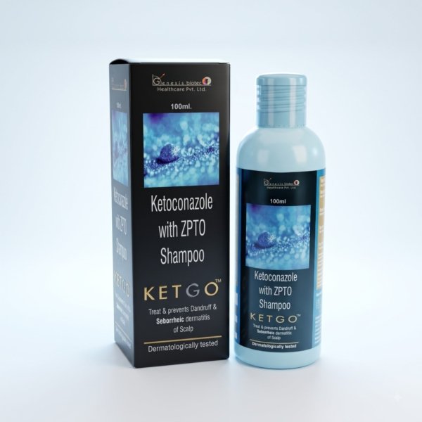 KETGO Shampoo | Ketoconazole 2% + Zinc Pyrithione 1% | Anti-Dandruff