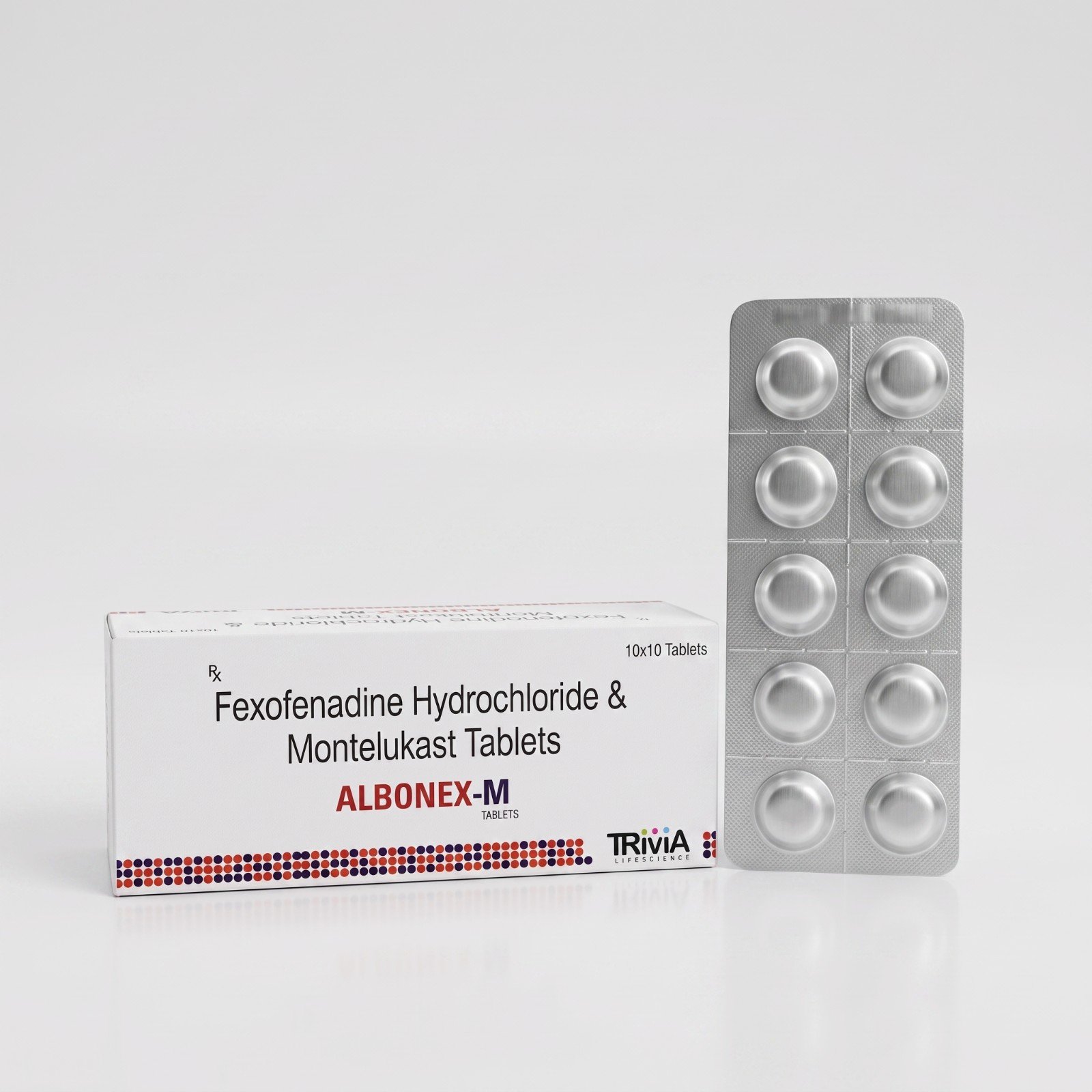 ALBONEX-M | Fexofenadine 120 mg + Montelukast 10 mg Tablets